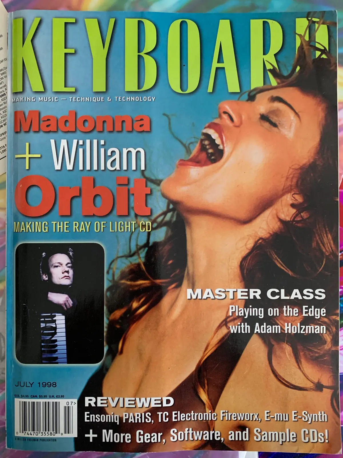 Madonna + William Orbit - Keyboard Magazine 90S 1