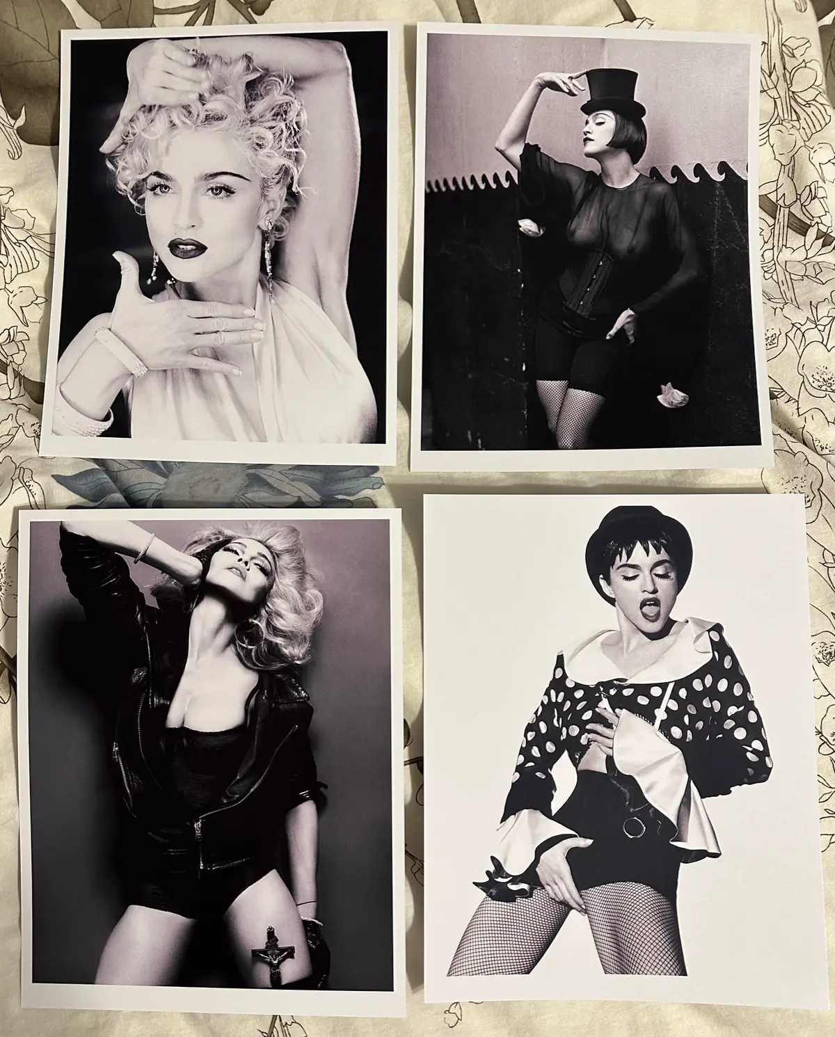 Madonna - Set Of 4 B/W Glossy 8X11 Photo Prints - 1