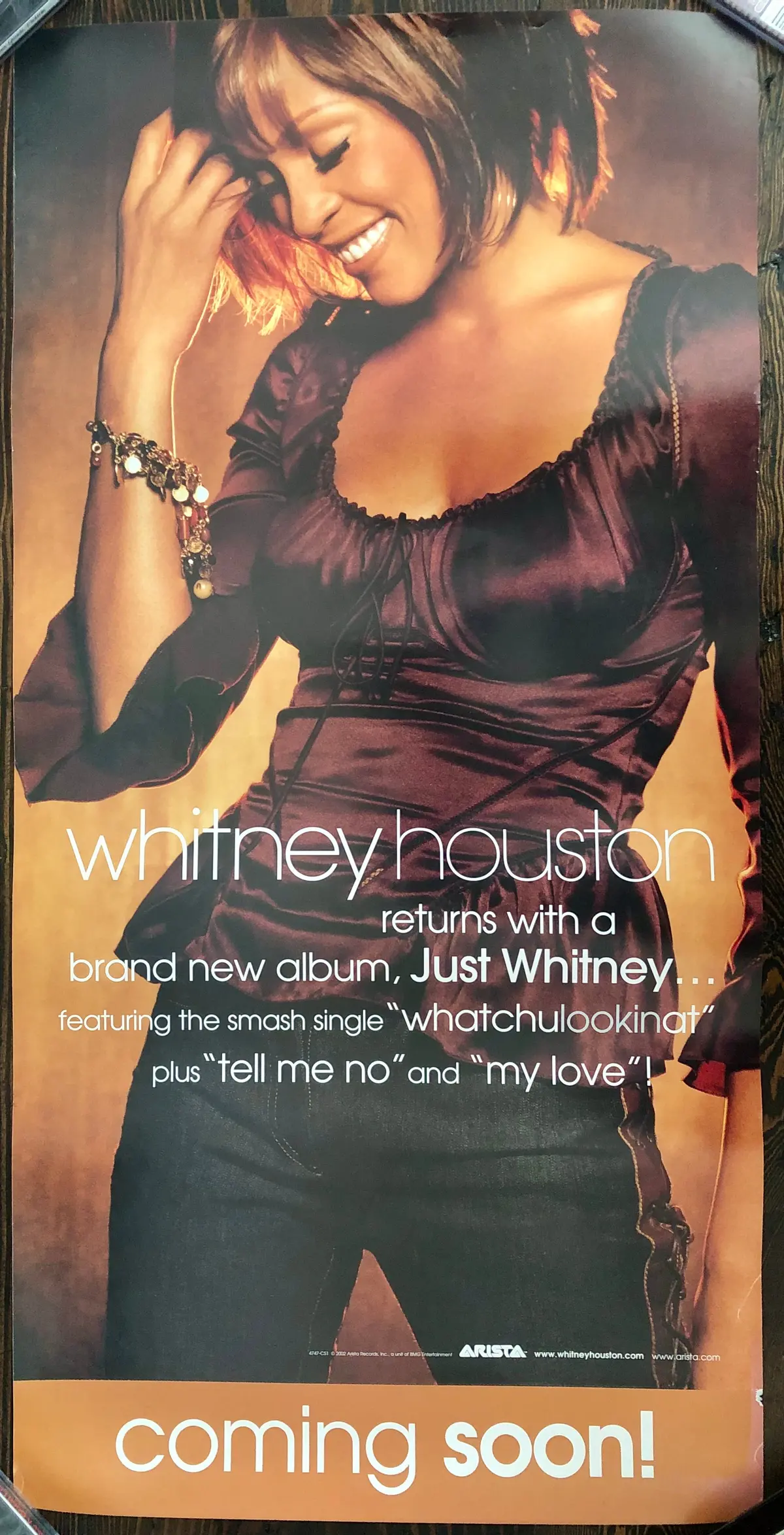 Whitney Houston - Just Whitney... - Promo Poster (Double Sided) 1