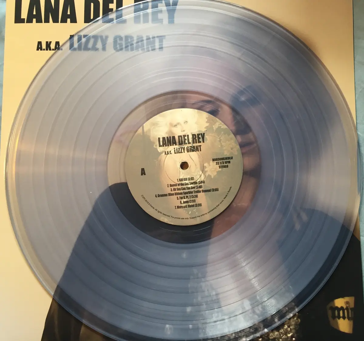 Lana Del Rey -- A.K.A. Lizzy Grant "Clear" Vinyl' Import Lp (Us Orders Only) 2