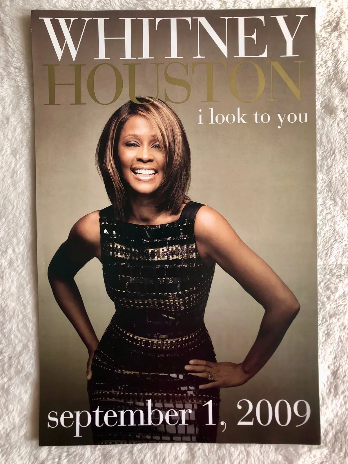 Whitney Houston - I Look To You - Double Sided Promo Poster 1