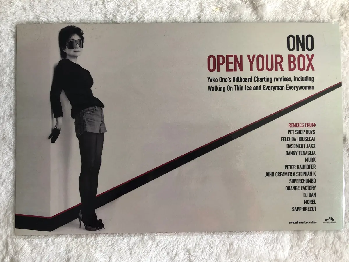 Yoko Ono - Yes, I'm A Witch - Double Sided Laminated Promo Poster 1