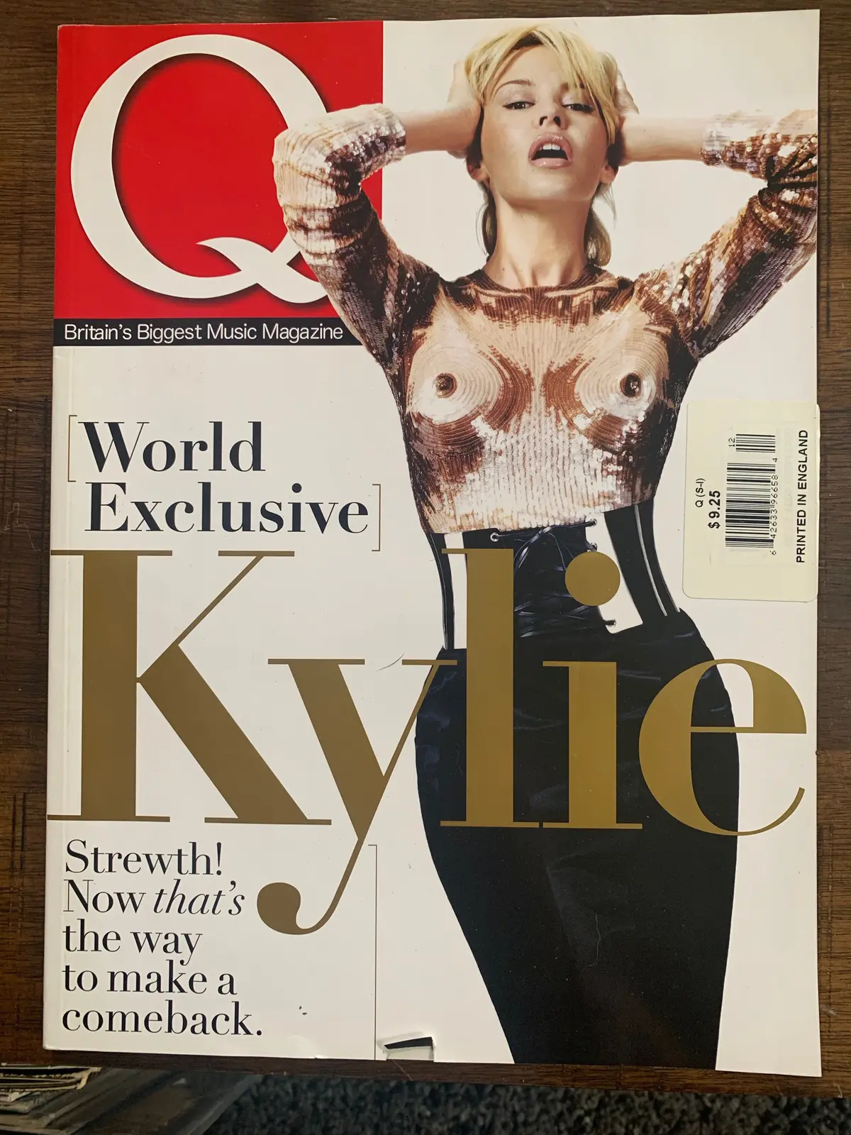 Kylie Minogue -  Q Magazine #257 December 2007 1