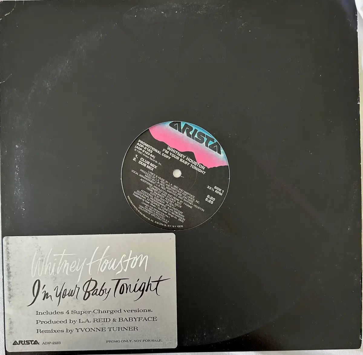 Whitney Houston - I'm Your Baby Tonight (Promo) 12" Single Lp Vinyl - Used 1