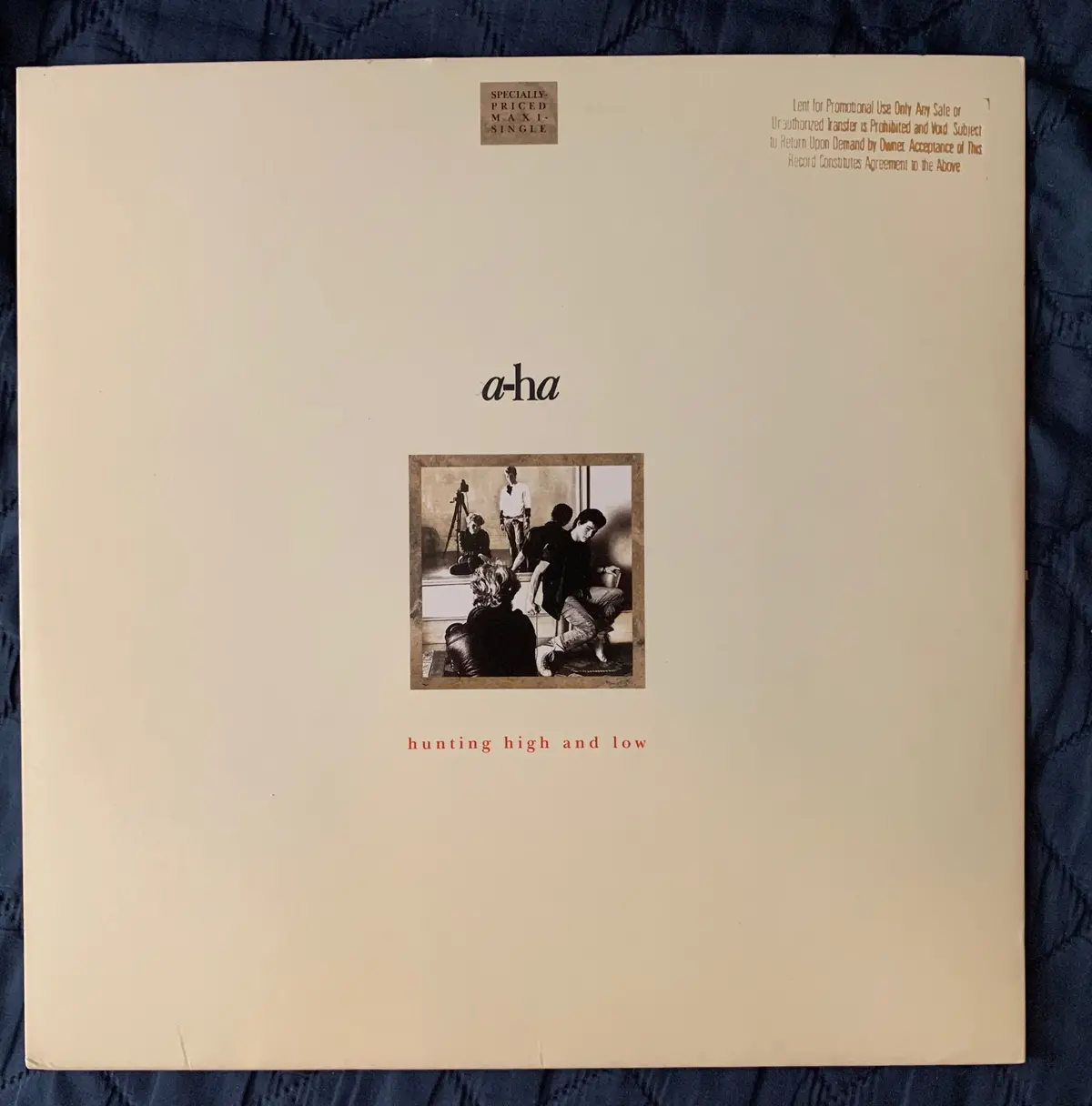A-Ha : Hunting High And Low 12" Remix Lp Vinyl 1