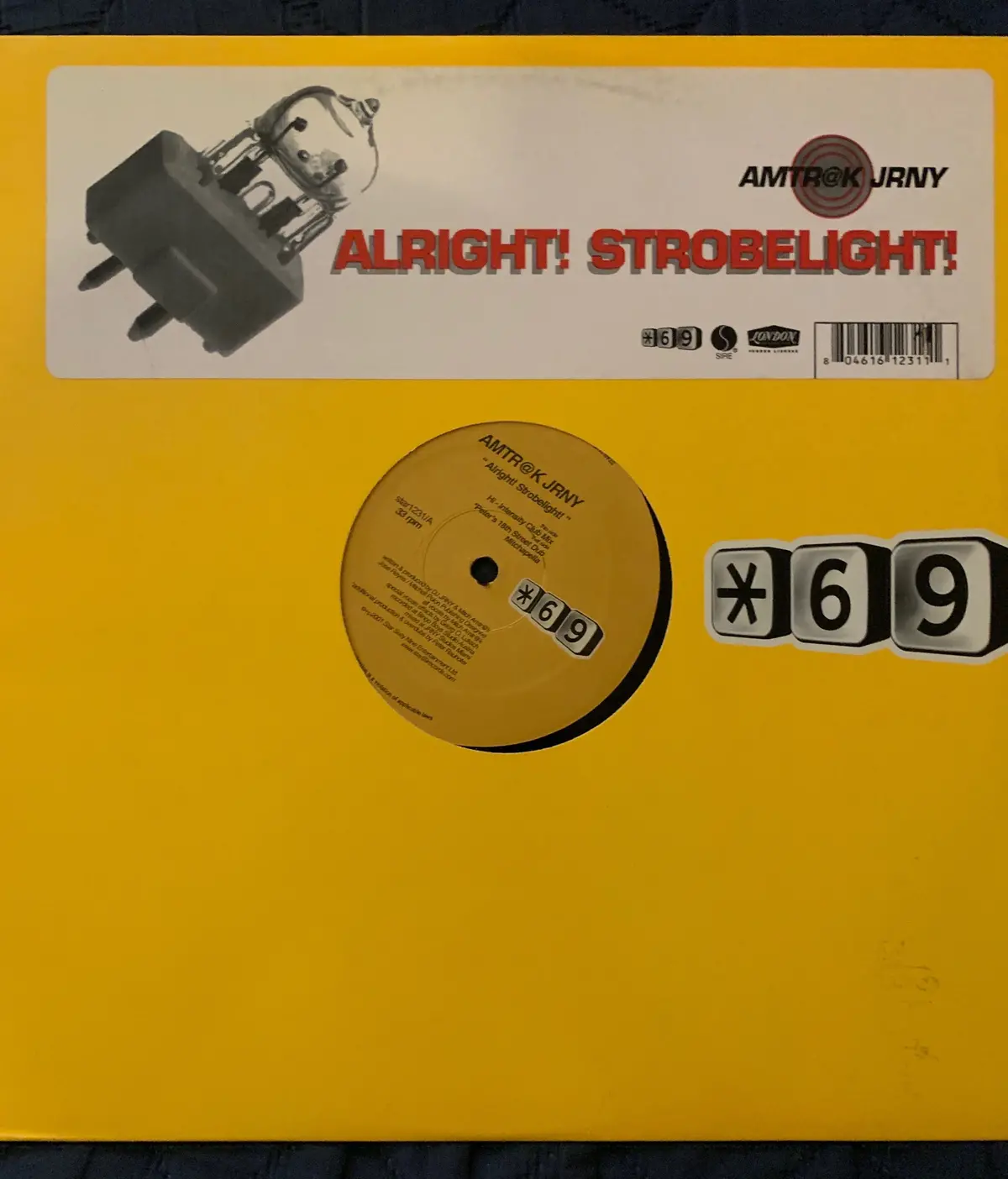 *69 'S  Amtro@K Jrny ; Alright! Strobelight!  Used Lp Vinyl 12" 1