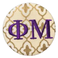 Purple & Gold - Metallic Quatrefoil 1