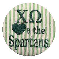 Green & White Spartans - Green Seersucker 1