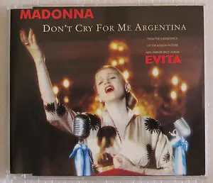 Madonna Don't Cry For Me Argentina + 2  Cd Single (Import) 1