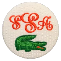 Orange & Blue - Monogram With Gator 1
