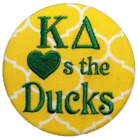 Green & Yellow Ducks - Quatrefoil 1