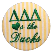 Green & Yellow Ducks - Yellow Stripe 1