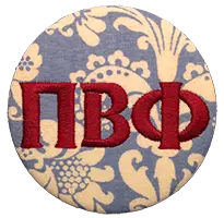 Pi Beta Phi - Blue Damask 1