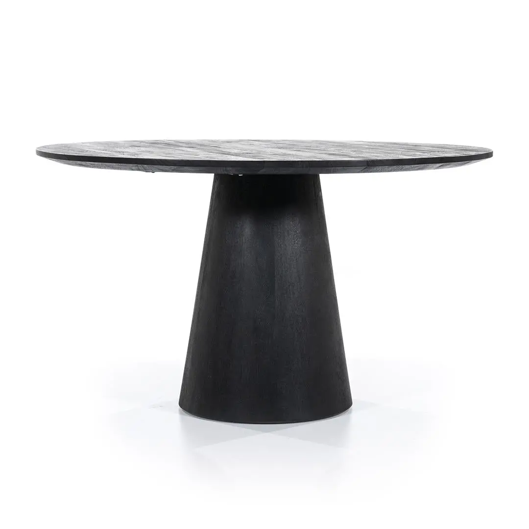Eettafel Aron Zwart - 130Cm 1