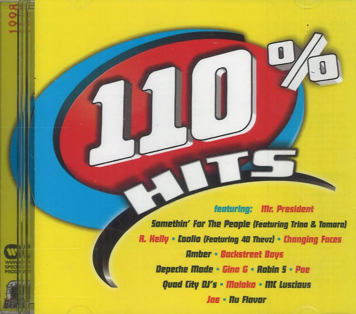 110% Hits 1998 (Various: Depeche Mode, Amber, Gina G, Backstreet Boys++) Cd - Used 1