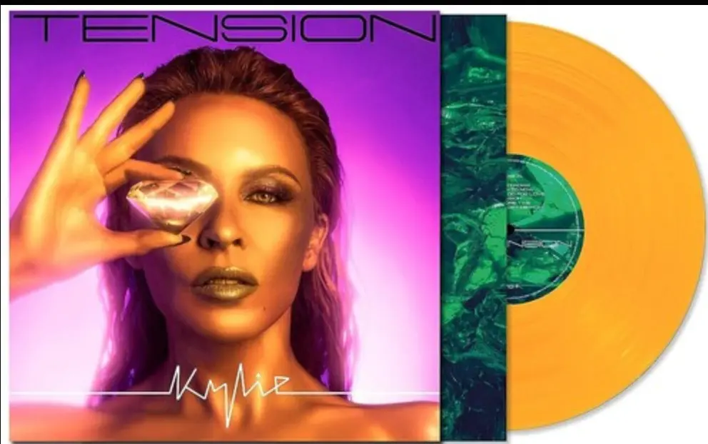 Kylie Minogue -  Tension Limited "Orange" Lp Vinyl + 5 Promo Postcards  - New 1