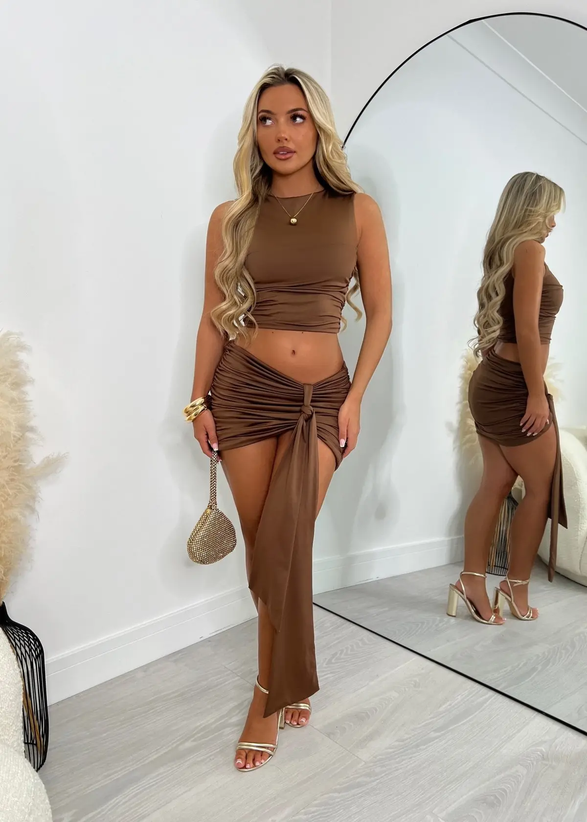 Set Me Free Two Piece - Brown 1