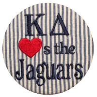 Blue & Red Jaguars - Navy Seersucker 1