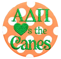 Orange & Green Canes - Polka Dot 1