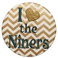 Green & White - Chevron Niners 1
