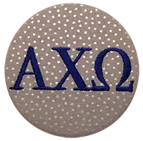 Blue & Grey - Metallic Silver Dot 1