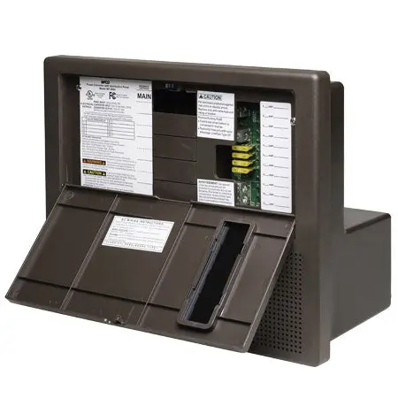 Wf-8965An-P Wfco/Arterra Converter/Charger W/ Distribution Center For 30 Amp Ac Service - 65 Amp Dc Output W/ 11 Circuits Brown 1