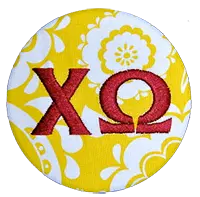 Chi Omega - Yellow Paisley 1