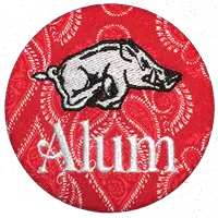 Arkansas Alum - Red Paisley 1