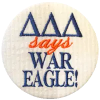 Orange & Navy Tigers - White Seersucker War Eagle 1