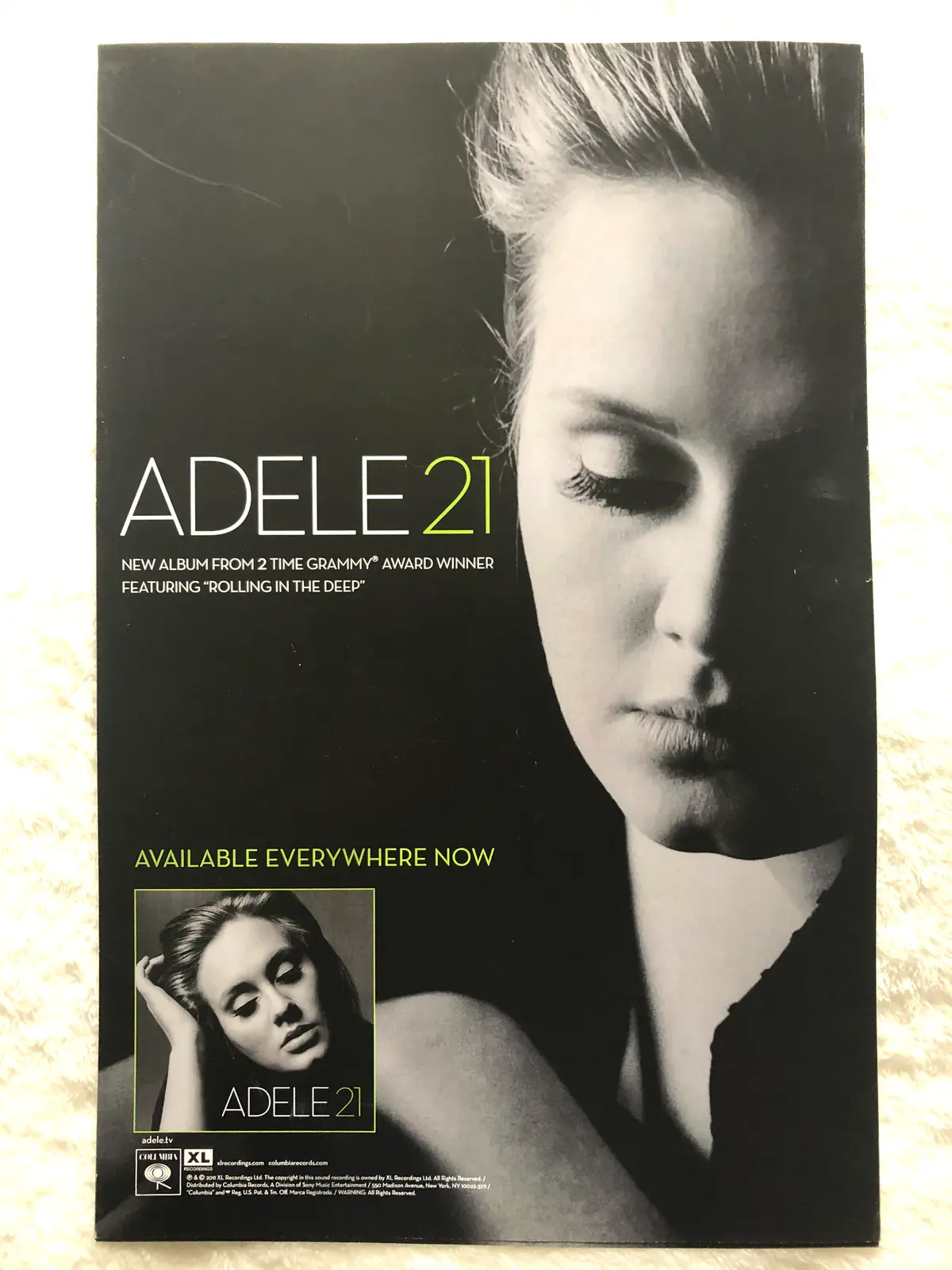 Adele - 21 - Promo Poster 1