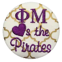 Purple & Gold Pirates - Gold Quatrefoil 1