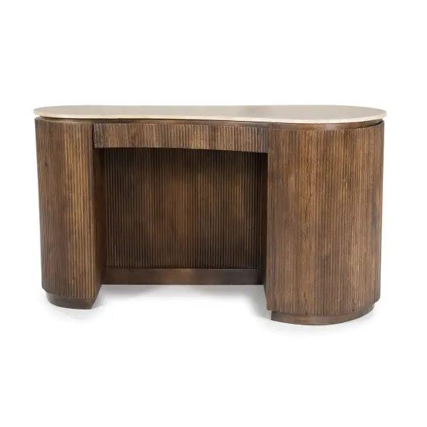 Bureau In Travertin Mari 1