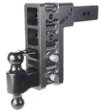 Gh-1724 Gen-Y Ball Mount 3" Class V 32,000 Lb. Mega-Duty 4 Port With 2" & 2 5/16" Hitch Balls & Pintle Hook 1