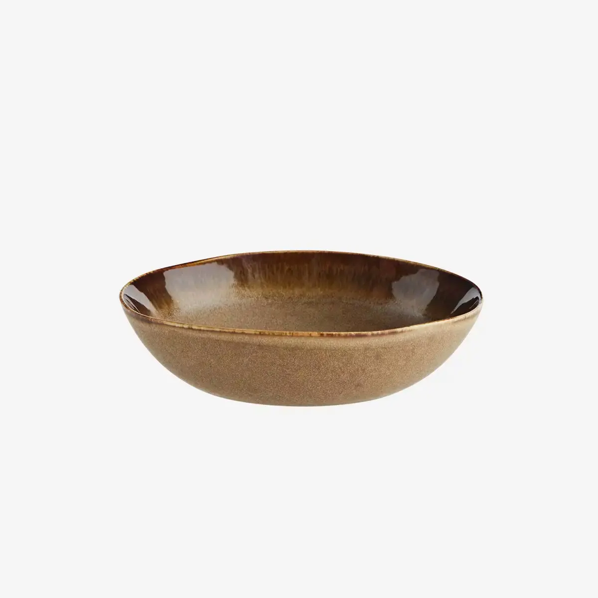 Soepbord - Stoneware Bruin 1