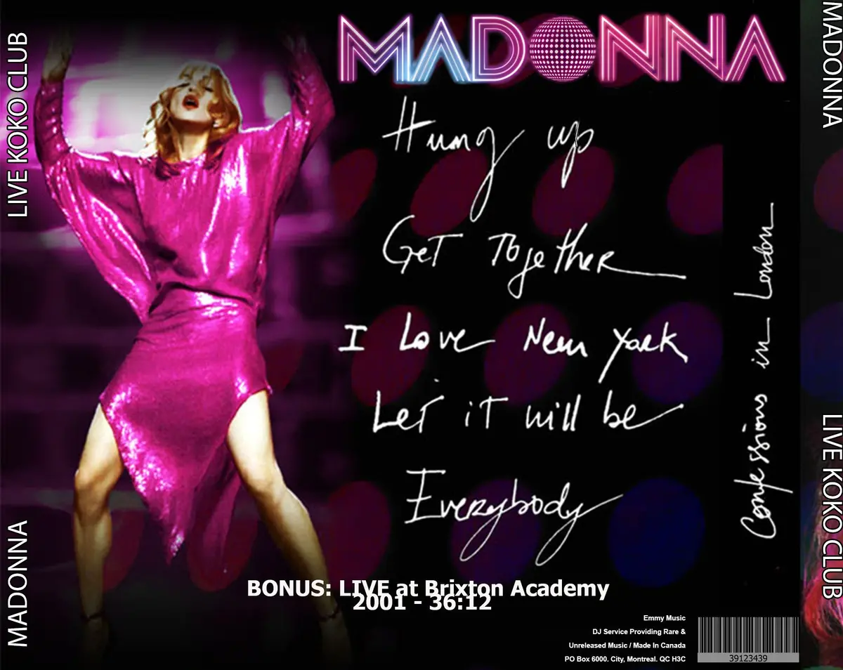 Madonna Live Cd Koko Club + Star Academy + Brixton 2001 Cd 2
