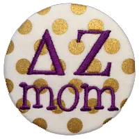 Sorority Mom - Metallic Polka Dot 1