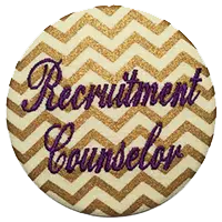 Recruitment Counselor Cursive  - Metallic Chevron 1