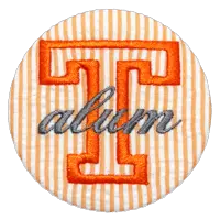 Orange & White - Seersucker Alum 1