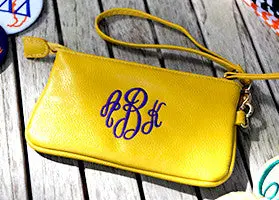 Monogrammed Wristlet 1